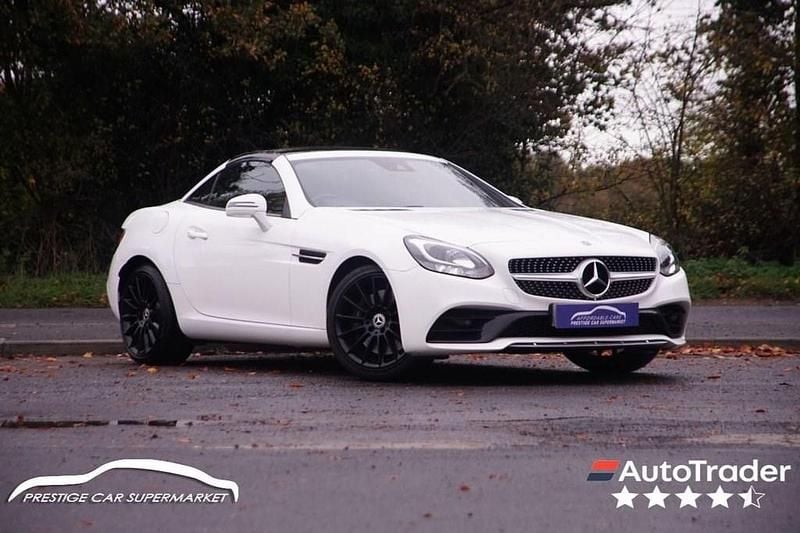 White Used 2019 Mercedes SLC180 AMG line Cabriolet | £12,499 (Good price) - Image 1/4