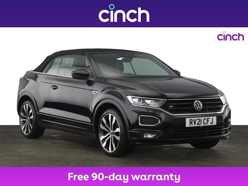 Black Used 2021 VW T-Roc Cabriolet R-line Cabriolet | £22,849 (Fair price) - Image 1/3