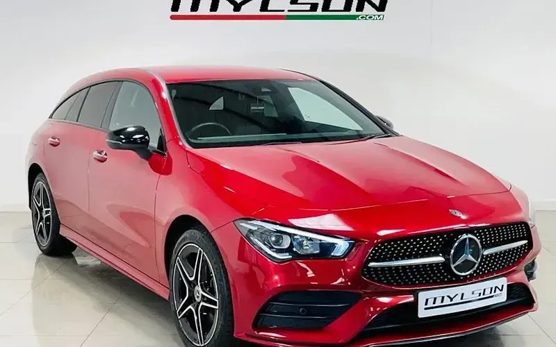 Used Mercedes CLA250e Shooting Brake AMG Line Premium 218 HP (160 kW) 2022 Red Estate