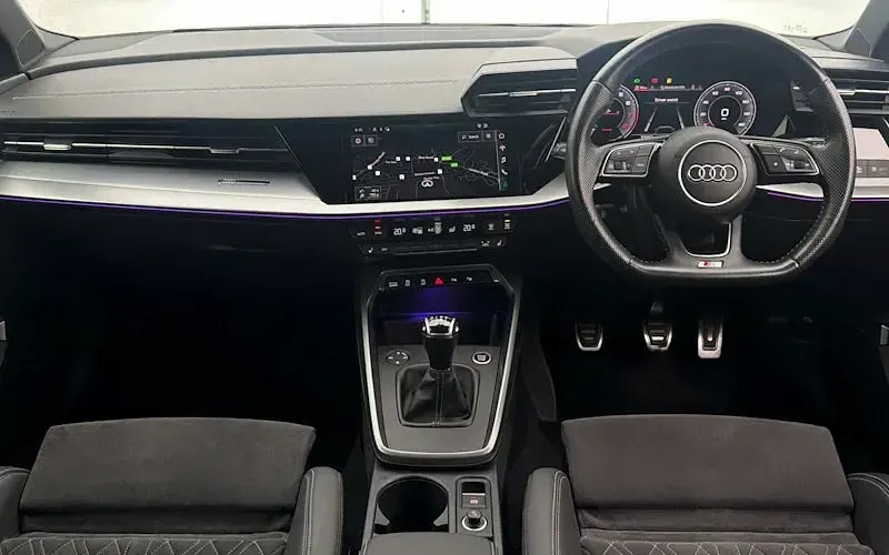 Used Audi A3 S-Line 150 HP (110 kW) 2021 White Sedan