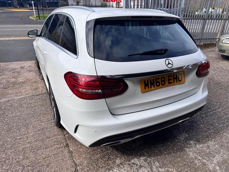 Used Mercedes C220 AMG line 194 HP (142 kW) 2018 White Estate
