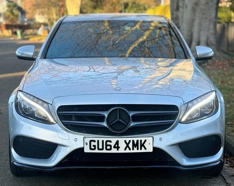Used Mercedes C220 AMG line 2014 Silver Sedan