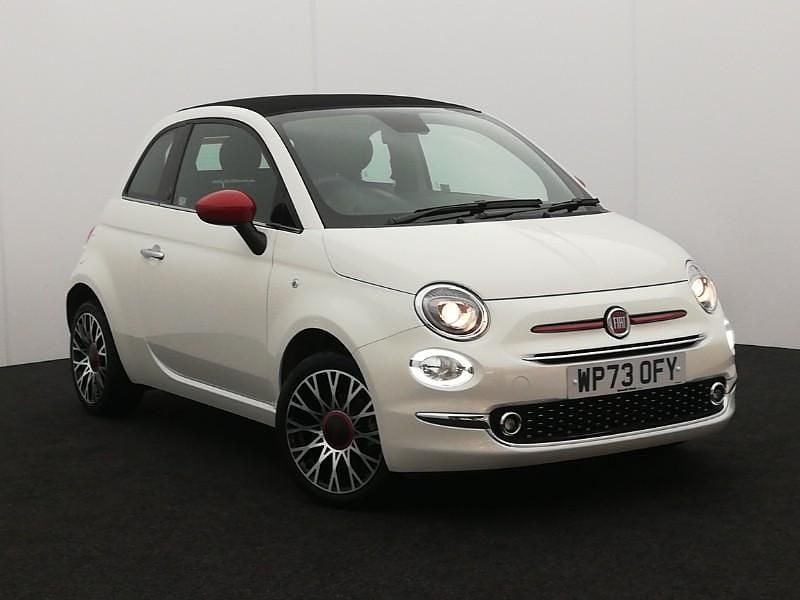 White Used 2023 Fiat 500C Red Cabriolet | £12,998 (Fair price) - Image 1/4