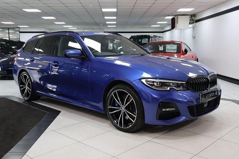 Blue Used 2020 BMW 330e M Sport Estate | £25,449 (Expensive) - Image 1/4