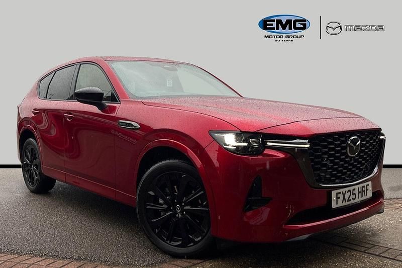 Red New 2025 Mazda CX-60 Homura-Line SUV | £43,595 (Expensive) - Image 1/3