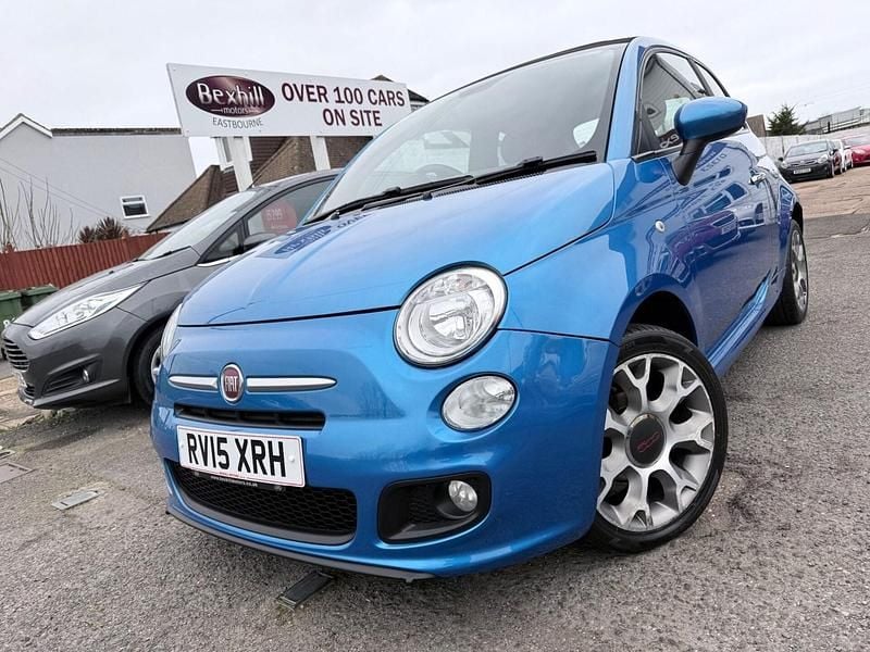 Used Fiat 500S S 2015 Blue Cabriolet