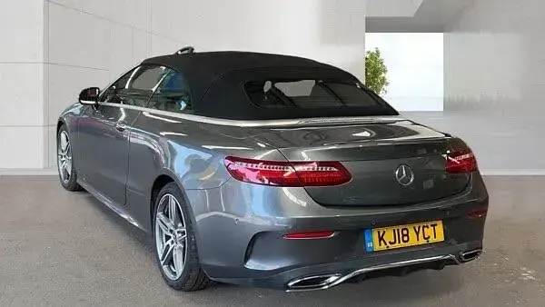 Used Mercedes E220 AMG Line Premium 194 HP (142 kW) 2018 Grey Cabriolet