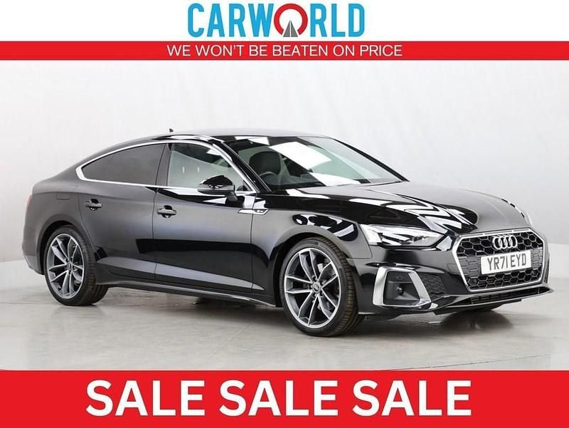 Black Used 2021 Audi A5 Sportback S-Line Hatchback | £23,990 (Fair price) - Image 1/3