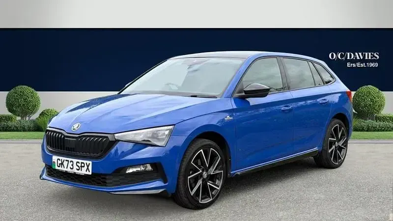 Used Skoda Scala Monte Carlo 110 HP (80 kW) 2023 Blue Hatchback