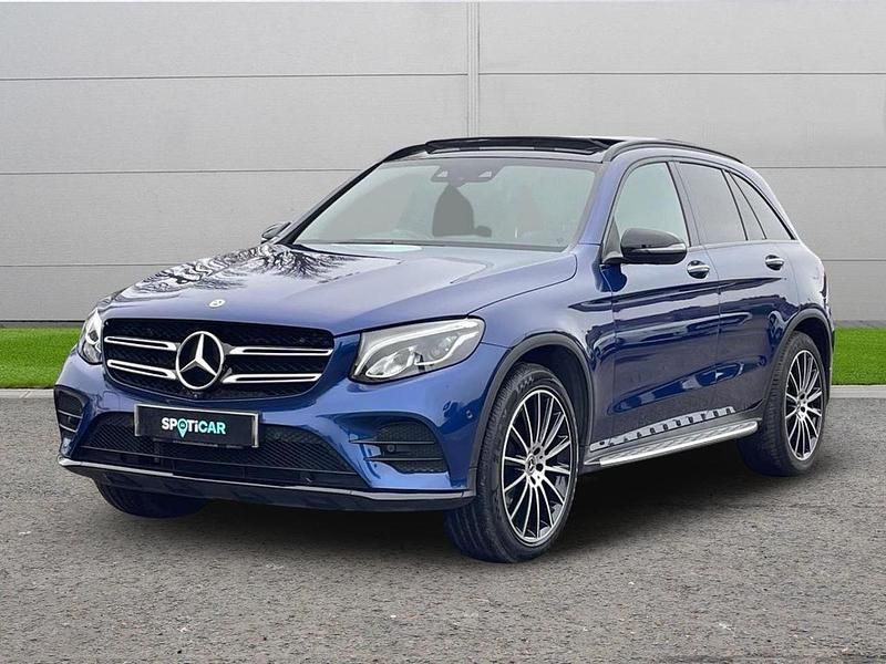 Used Mercedes GLC250 AMG line 201 HP (147 kW) 2017 Blue SUV