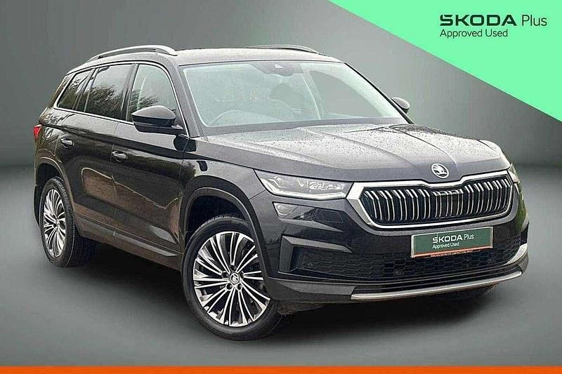Black magic pearl effect Used 2022 Skoda Kodiaq SE L Executive SUV | £24,240 (Fair price) - Image 1/4