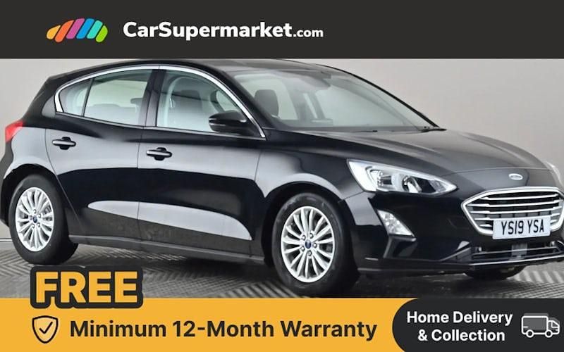 Black Used 2019 Ford Focus Titanium Hatchback | £11,447 (Fair price) - Image 1/4