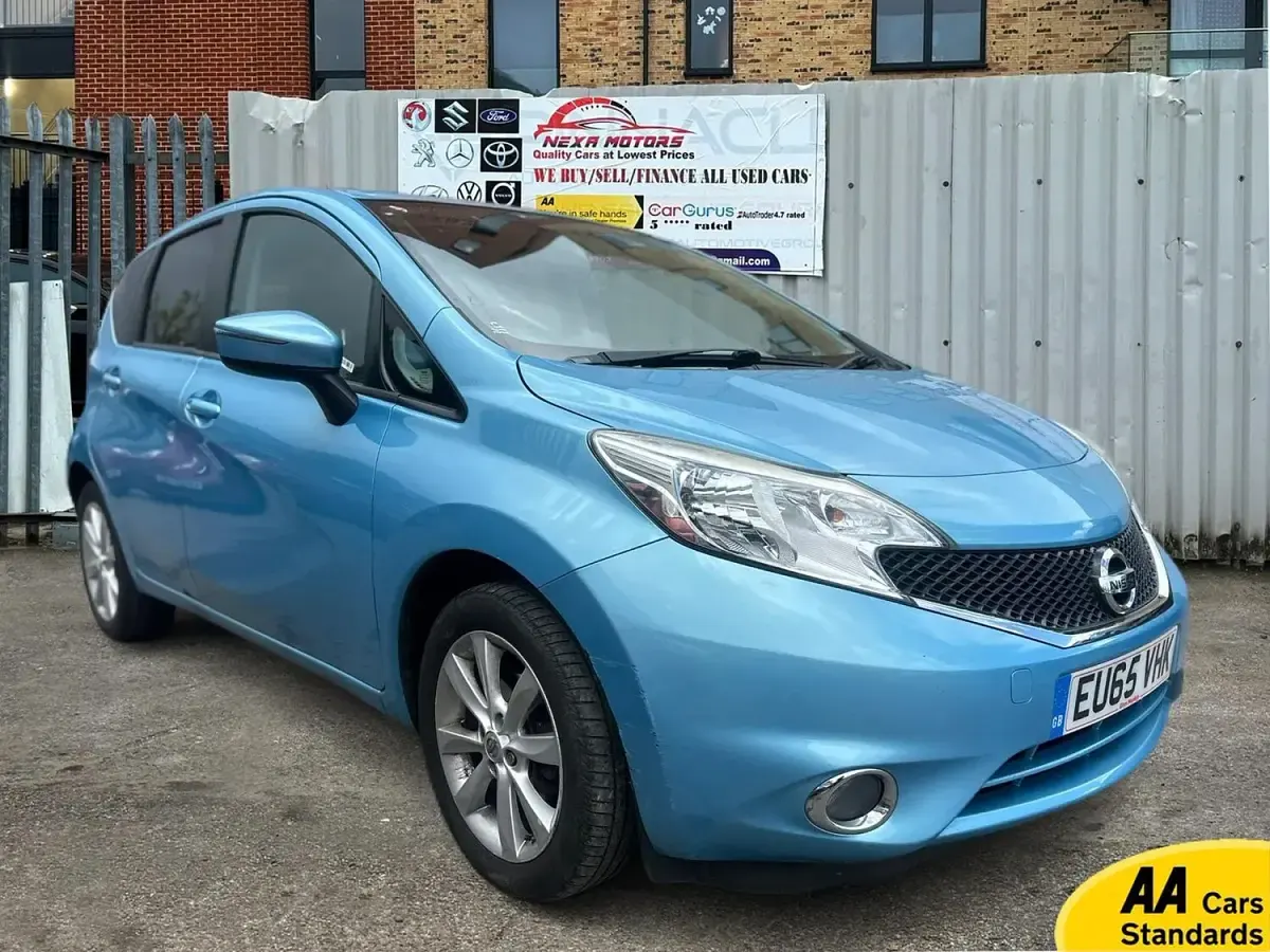 Used Nissan Note Acenta 98 HP (72 kW) 2015 Blue Hatchback