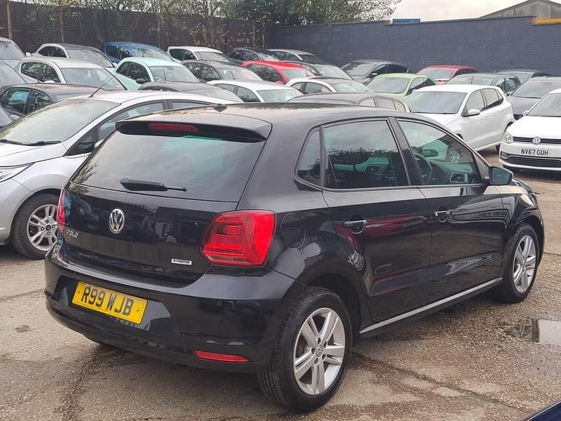 Used VW Polo Match 74 HP (54 kW) 2017 Black Hatchback