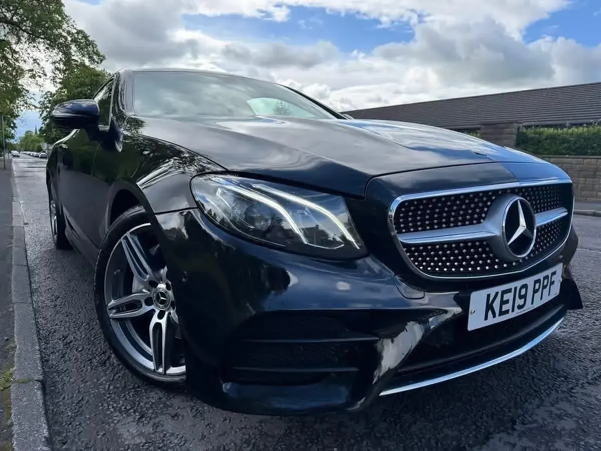 Used Mercedes E220 AMG line 194 HP (142 kW) 2019 Black Coupe