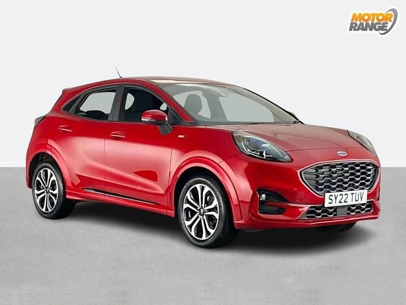 Red Used 2022 Ford Puma Gen-E ST-Line SUV | £14,895 (Good price) - Image 1/4
