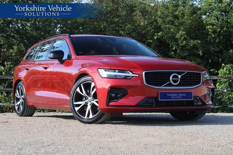 Red Used 2019 Volvo V60 R-Design Estate | £20,989 (Good price) - Image 1/4