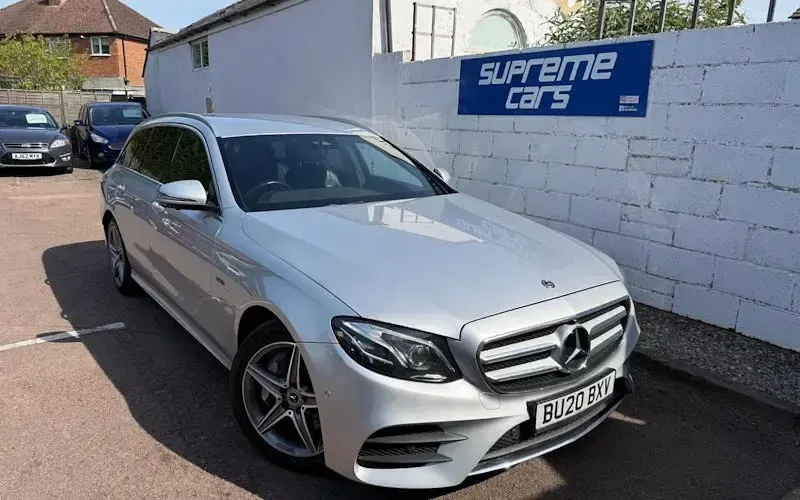 Used Mercedes E300 AMG line 315 HP (231 kW) 2020 Silver Estate
