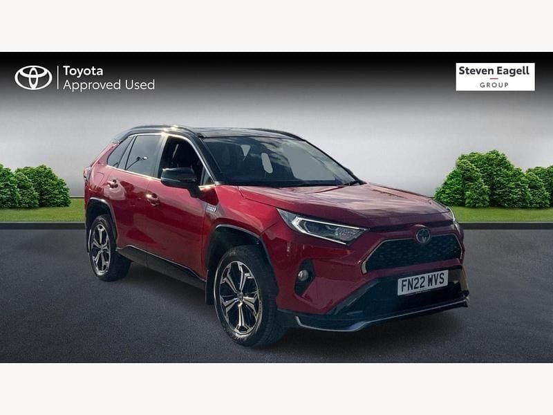 Red/black Used 2022 Toyota RAV4 Hybrid Premium SUV | £27,820 (Fair price) - Image 1/3
