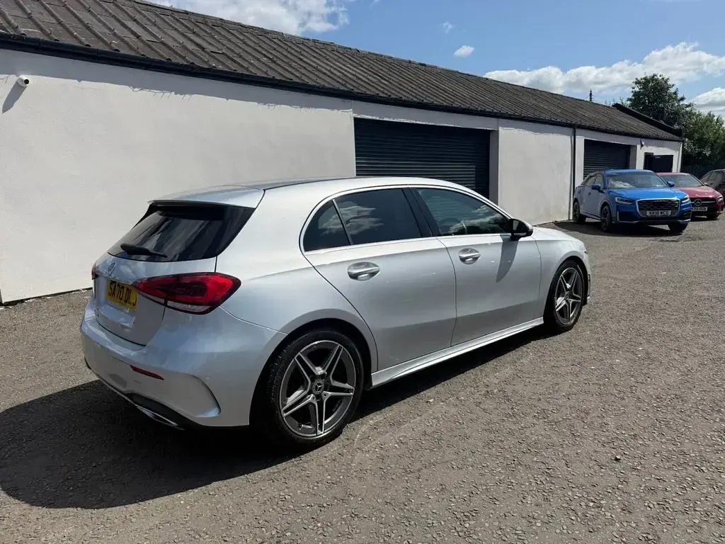 Used Mercedes A200 AMG line 163 HP (119 kW) 2020 Silver Hatchback