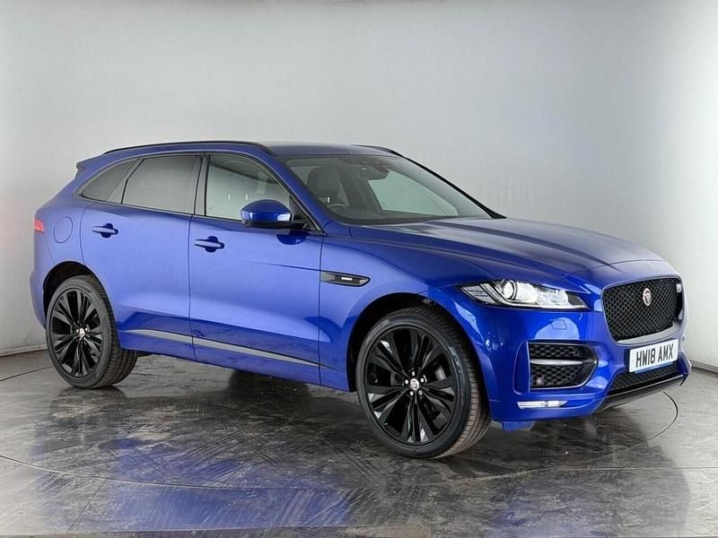 Blue Used 2018 Jaguar F-Pace R-Sport SUV | £18,100 (Fair price) - Image 1/3