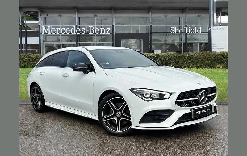 White Used 2023 Mercedes CLA220 Shooting Brake AMG Line Premium Estate | £23,985 (Fair price) - Image 1/4