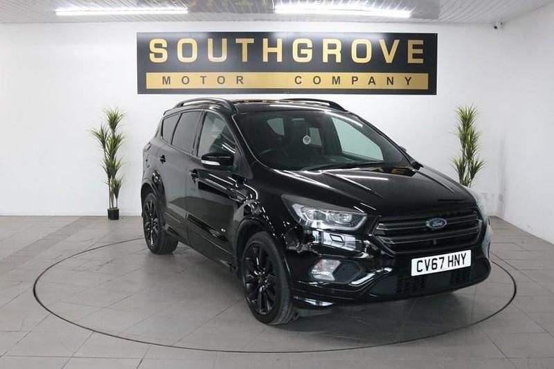 Black Used 2017 Ford Kuga ST-Line X SUV | £10,389 (Fair price) - Image 1/1