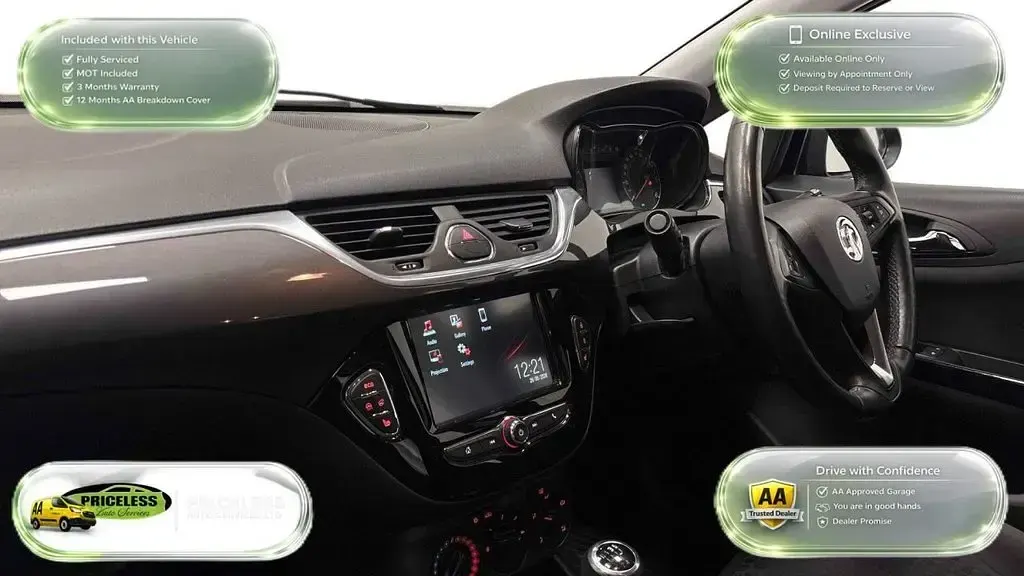 Used Vauxhall Corsa 90 HP (66 kW) 2019 Black Hatchback