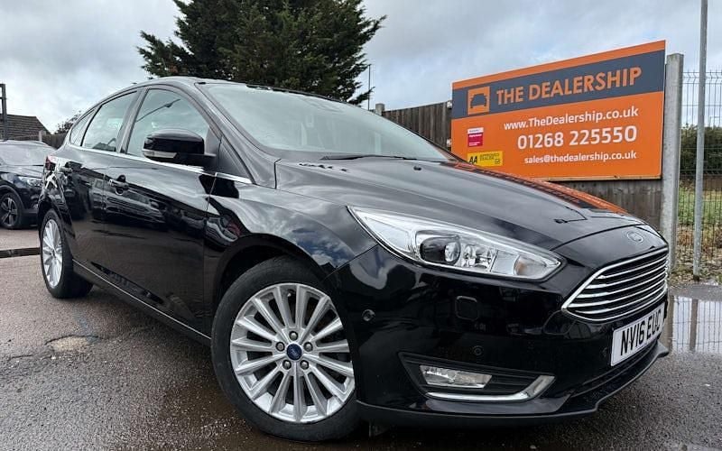 Black Used 2016 Ford Focus Titanium X Hatchback | £7,690 (Good price) - Image 1/3
