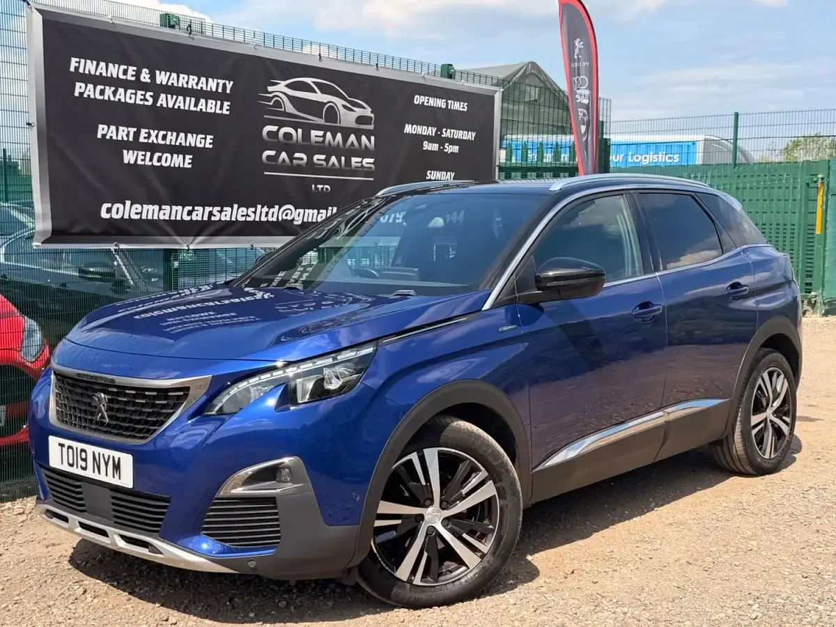 Used Peugeot 3008 GT-line 130 HP (95 kW) 2019 Blue SUV