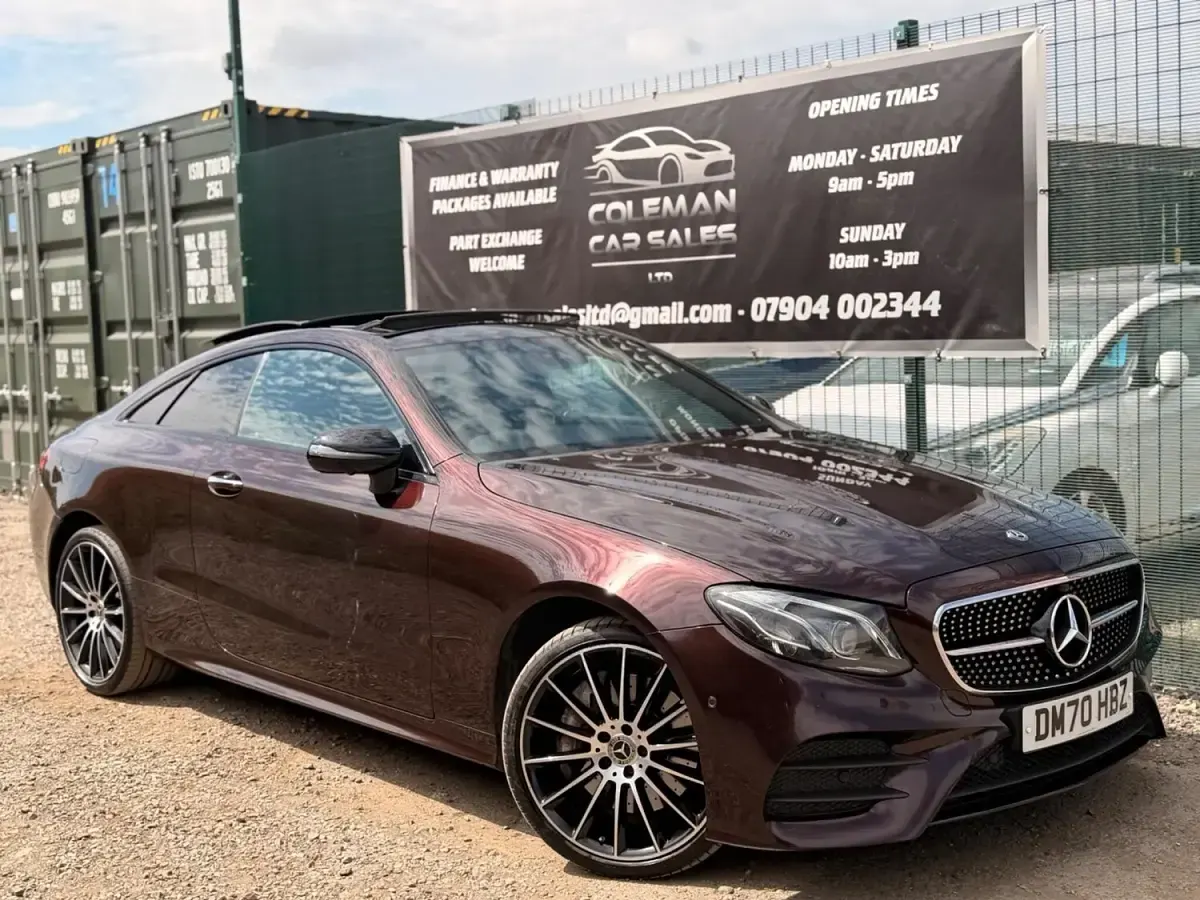 Used Mercedes E400 AMG Line Premium Plus 2020 Red Coupe