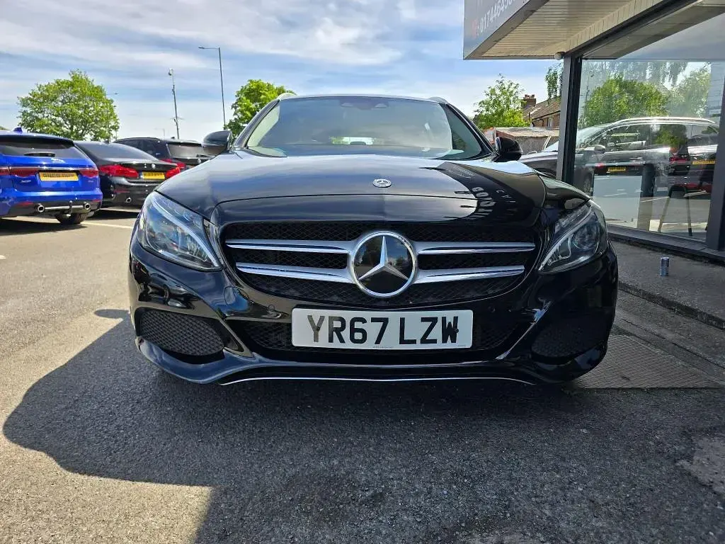 Used Mercedes C350e 2017 Black Estate