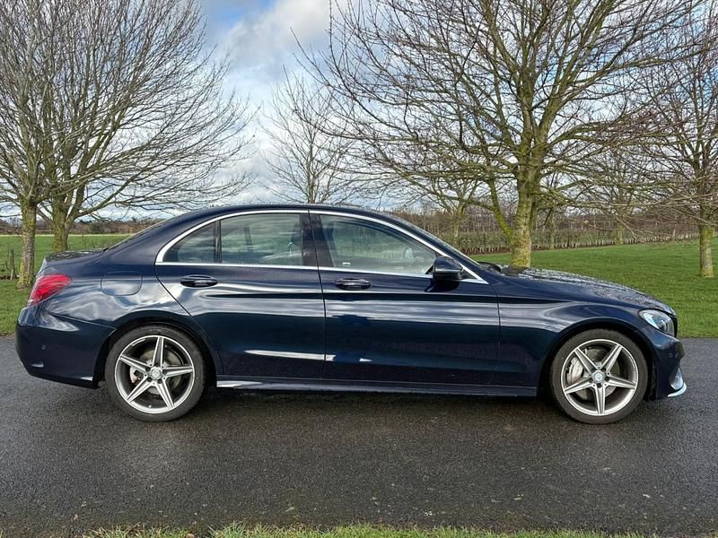 Used Mercedes C300 AMG line 2016 Blue Sedan