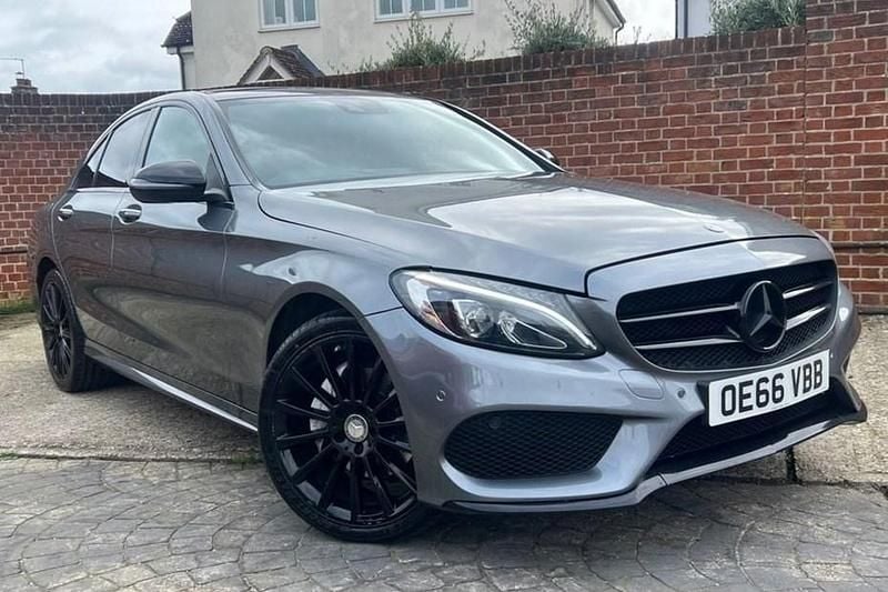 Used Mercedes C220 AMG line 170 HP (125 kW) 2017 Grey Sedan