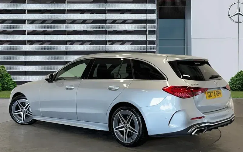 Used Mercedes C200 AMG line 204 HP (150 kW) 2024 Silver Estate