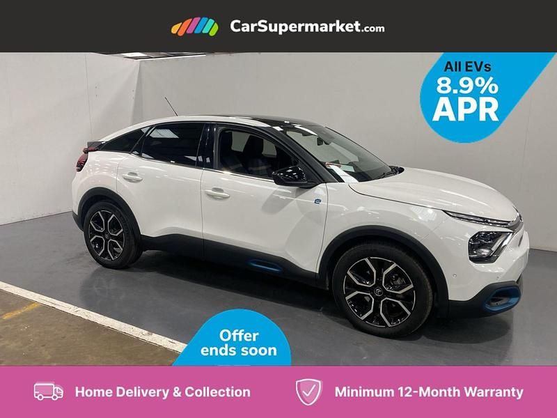 White Used 2022 Citroën e-C4 Shine Hatchback | £12,197 (Fair price) - Image 1/3