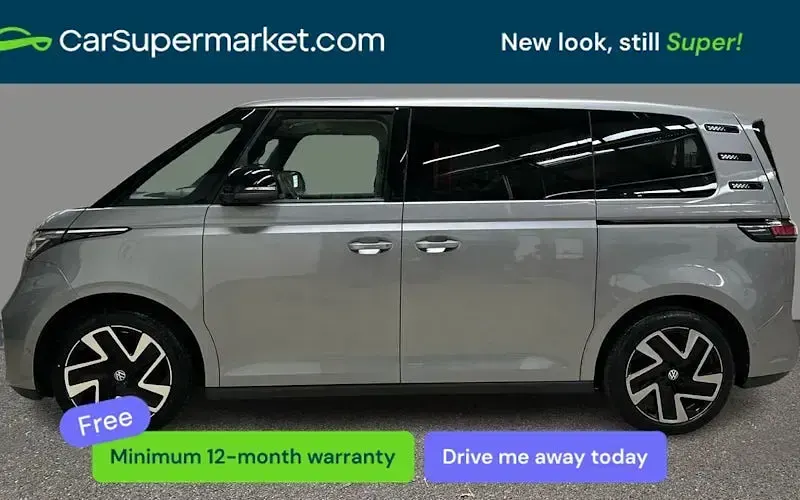 Usado VW ID. Buzz Pro 150 kW (204 HP) 2023 Prateado Monovolume