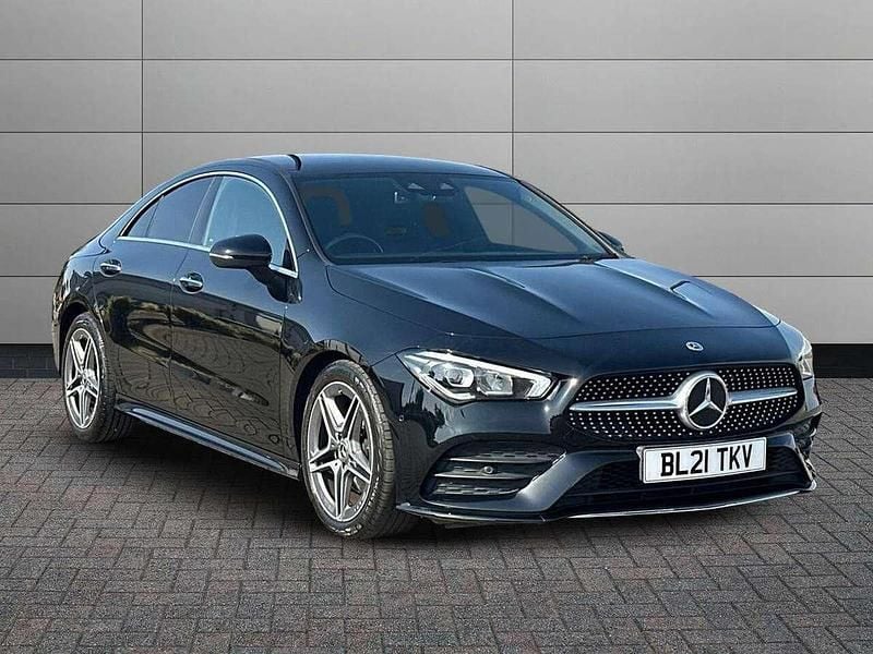 Black Used 2021 Mercedes CLA180 AMG Line Premium Sedan | £24,595 (Fair price) - Image 1/4