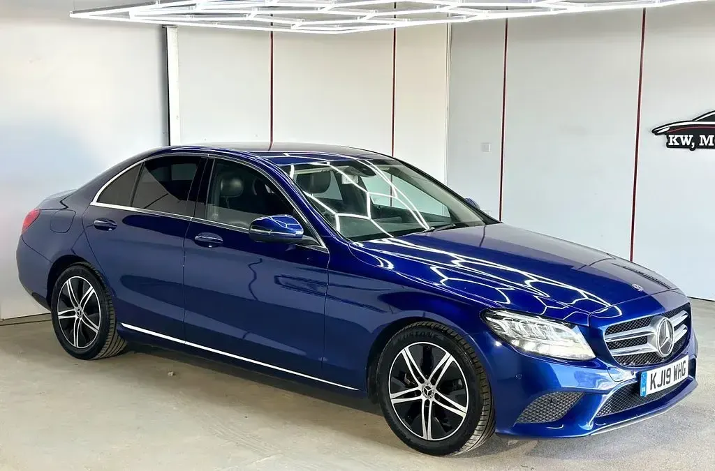 Used Mercedes C220 2019 Blue Sedan