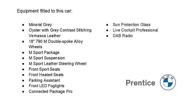 Grey Used 2022 BMW 318 M Sport | £19,995 (Fair price) - Image 1/1