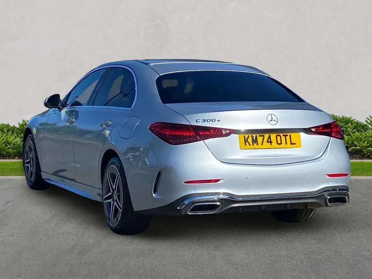 Used Mercedes C300e AMG line 2024 Silver Sedan