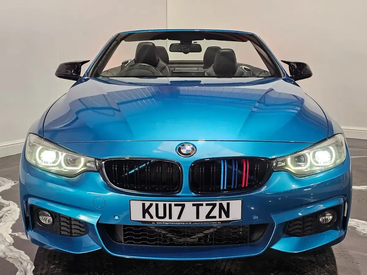 Used BMW 430 Cabriolet M Sport 252 HP (185 kW) 2017 Blue Cabriolet