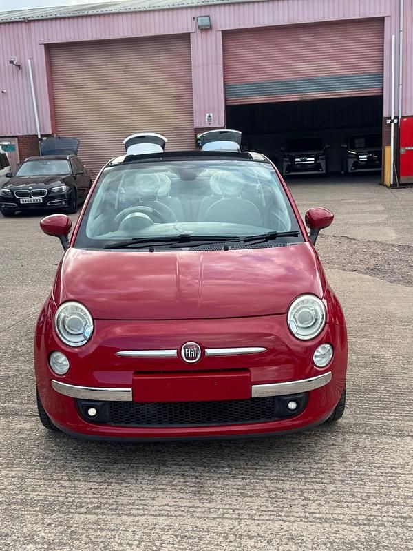 Red Used 2014 Fiat 500C Cabriolet | £6,150 (Fair price) - Image 1/4