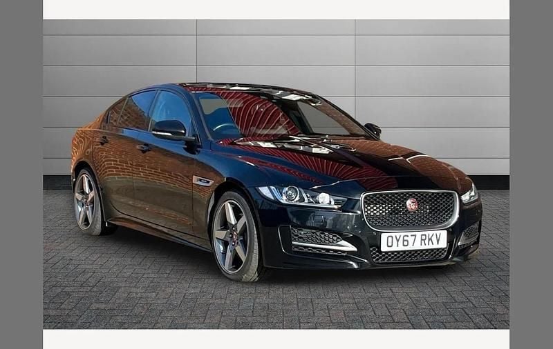 Used Jaguar XE R-Sport 180 HP (132 kW) 2017 Santorini black Sedan