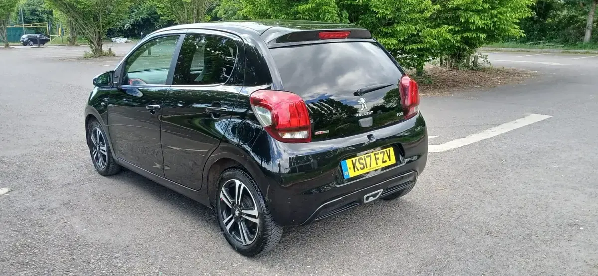 Used Peugeot 108 GT-line 2017 Black Hatchback