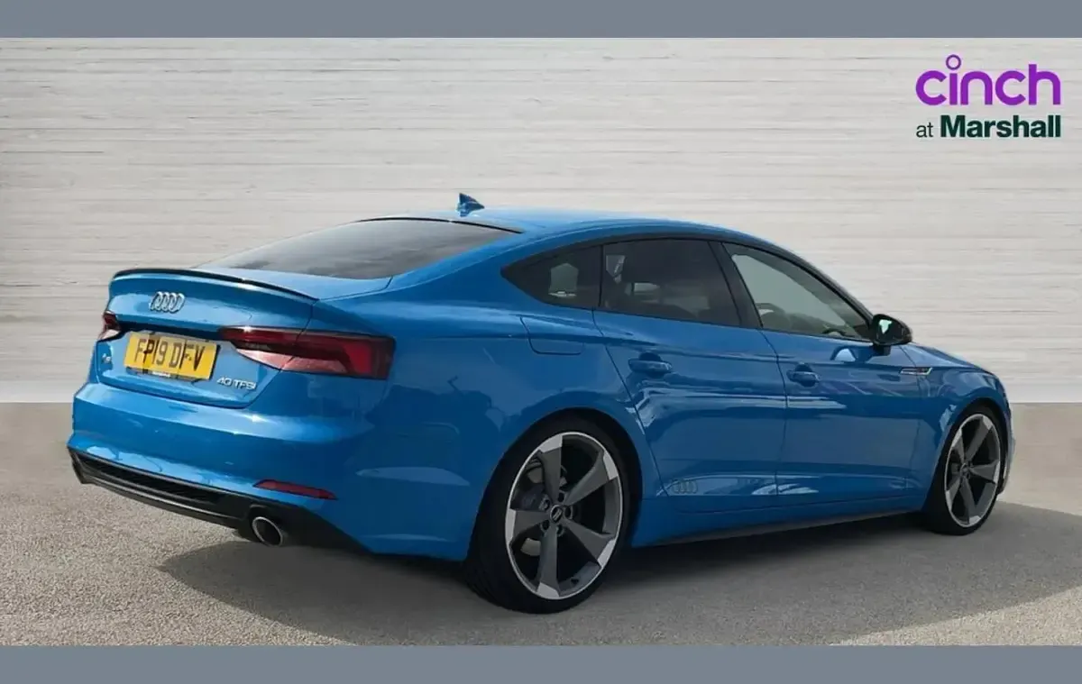 Used Audi A5 Black Edition 187 HP (137 kW) 2019 Blue Coupe