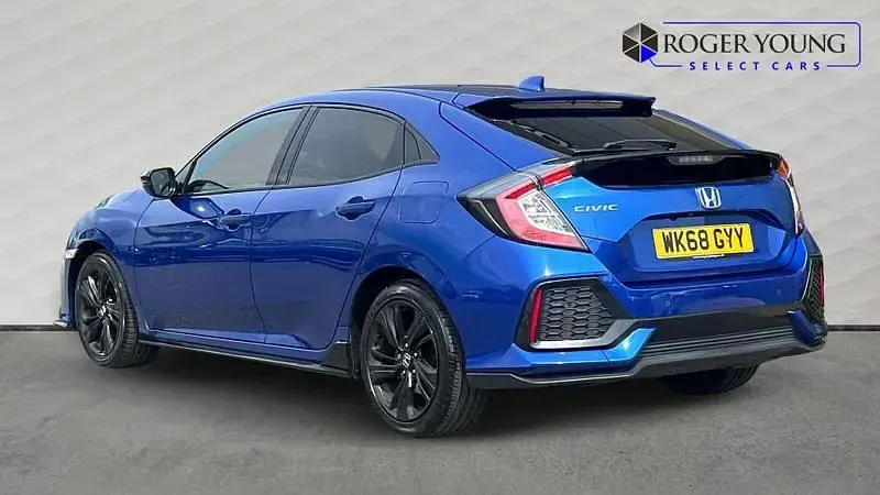 Used Honda Civic Sport 2018 Blue Hatchback