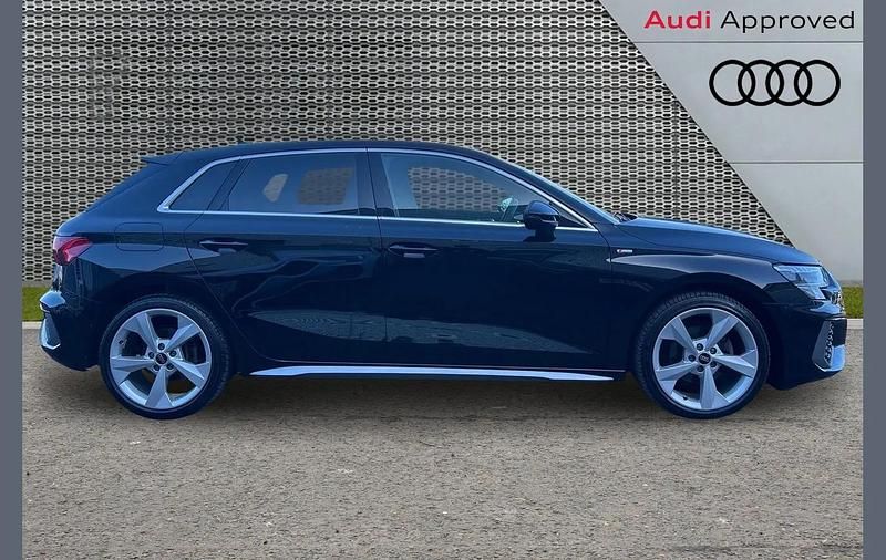 Used Audi A3 S-Line 150 HP (110 kW) 2023 Black Sedan