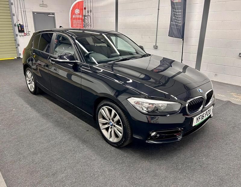 Black Used 2016 BMW 116 Sport Line Hatchback | £7,255 (Good price) - Image 1/3