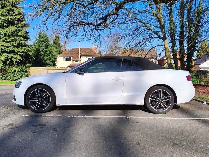 Begagnad Audi A5 Cabriolet S-Line 2015 Vit Cab